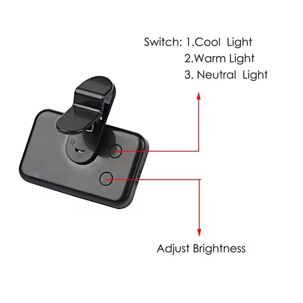 Luz de Relleno LED Portátil para Videollamadas y Selfies – Mini Aro de Luz Recargable con Clip para Móvil, Portátil, iPad – 3 Modos de Brillo – Luz Blanca y Cálida para Videoconferencias y Fotos