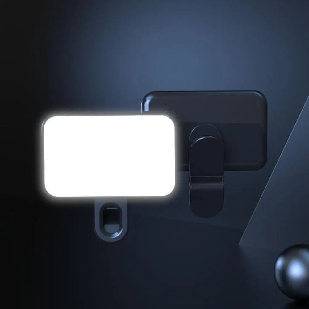 Luz de Relleno LED Portátil para Videollamadas y Selfies – Mini Aro de Luz Recargable con Clip para Móvil, Portátil, iPad – 3 Modos de Brillo – Luz Blanca y Cálida para Videoconferencias y Fotos