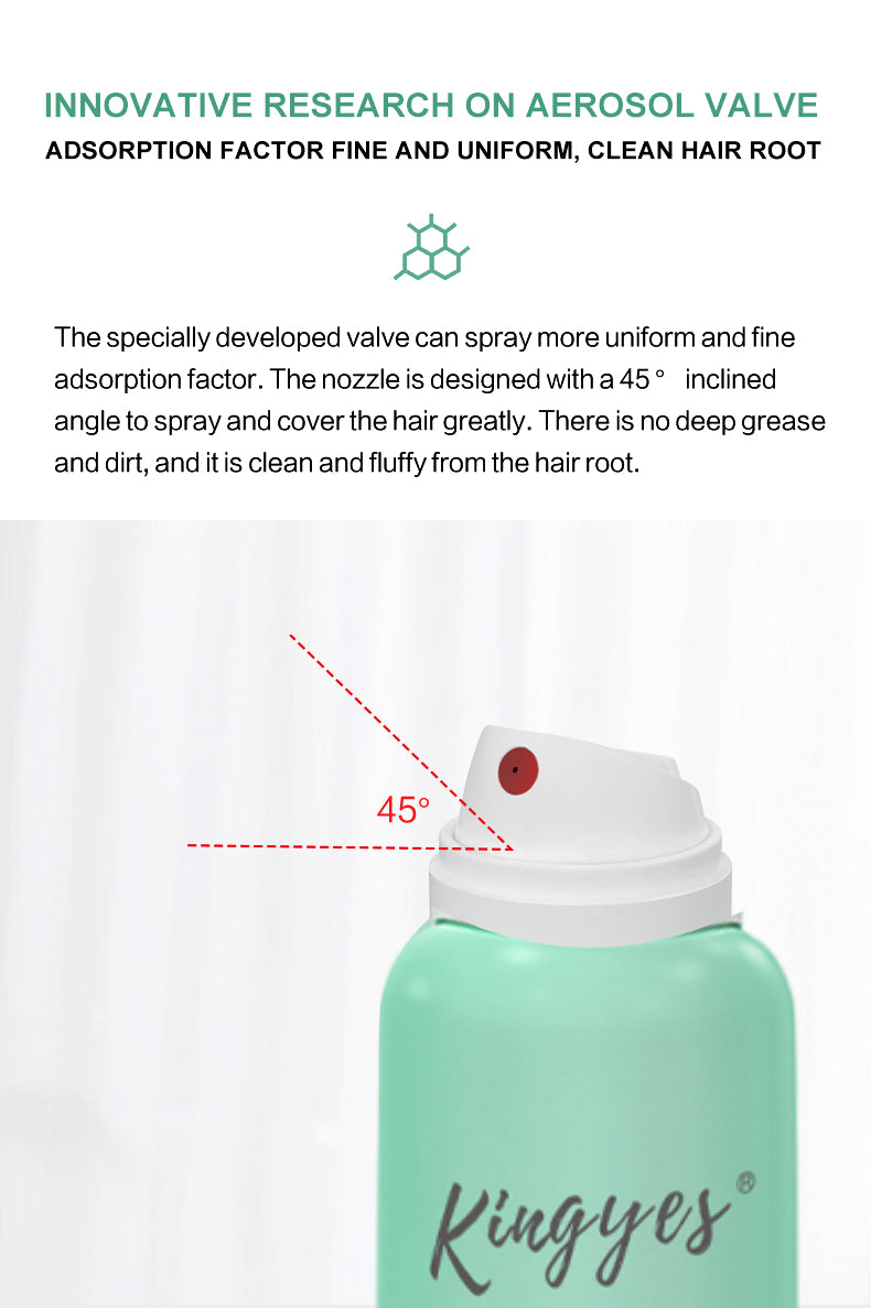 Champú en seco spray para cabello graso – Control de grasa, limpieza rápida y frescor inmediato