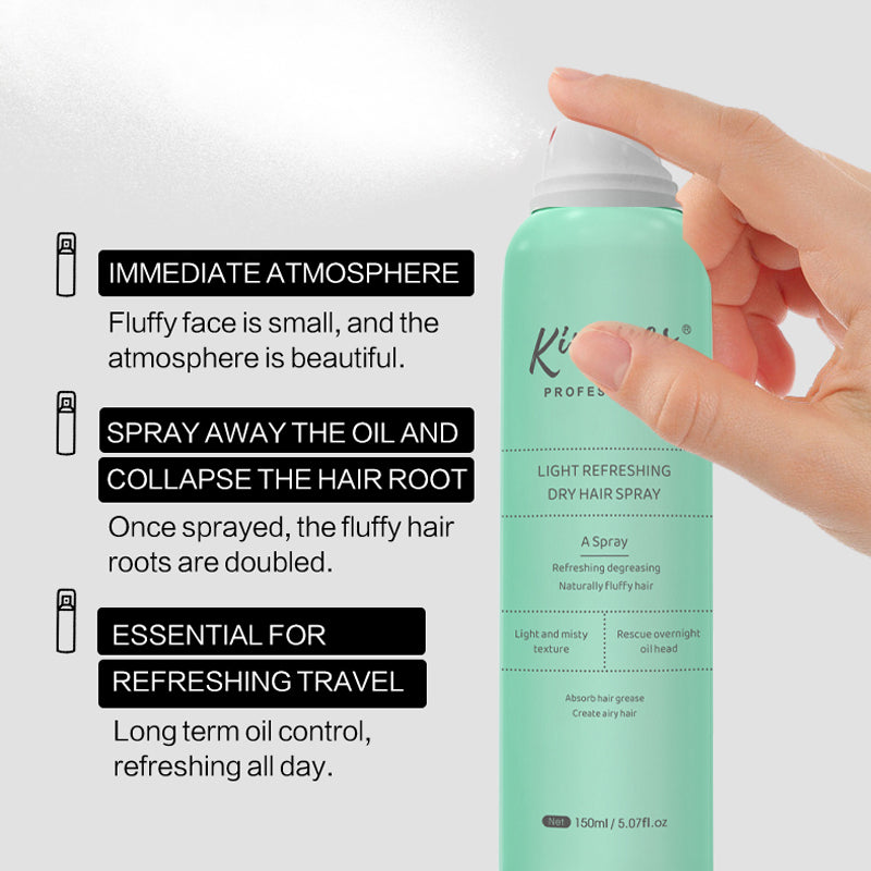 Champú en seco spray para cabello graso – Control de grasa, limpieza rápida y frescor inmediato