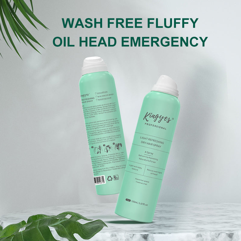 Champú en seco spray para cabello graso – Control de grasa, limpieza rápida y frescor inmediato
