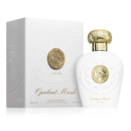 Lattafa Opulent Musk Eau de Parfum 100ml – Perfume Árabe Unisex, Fragancia Musk Elegante y Sofisticada para Hombre y Mujer, Larga Duración, Perfume Original