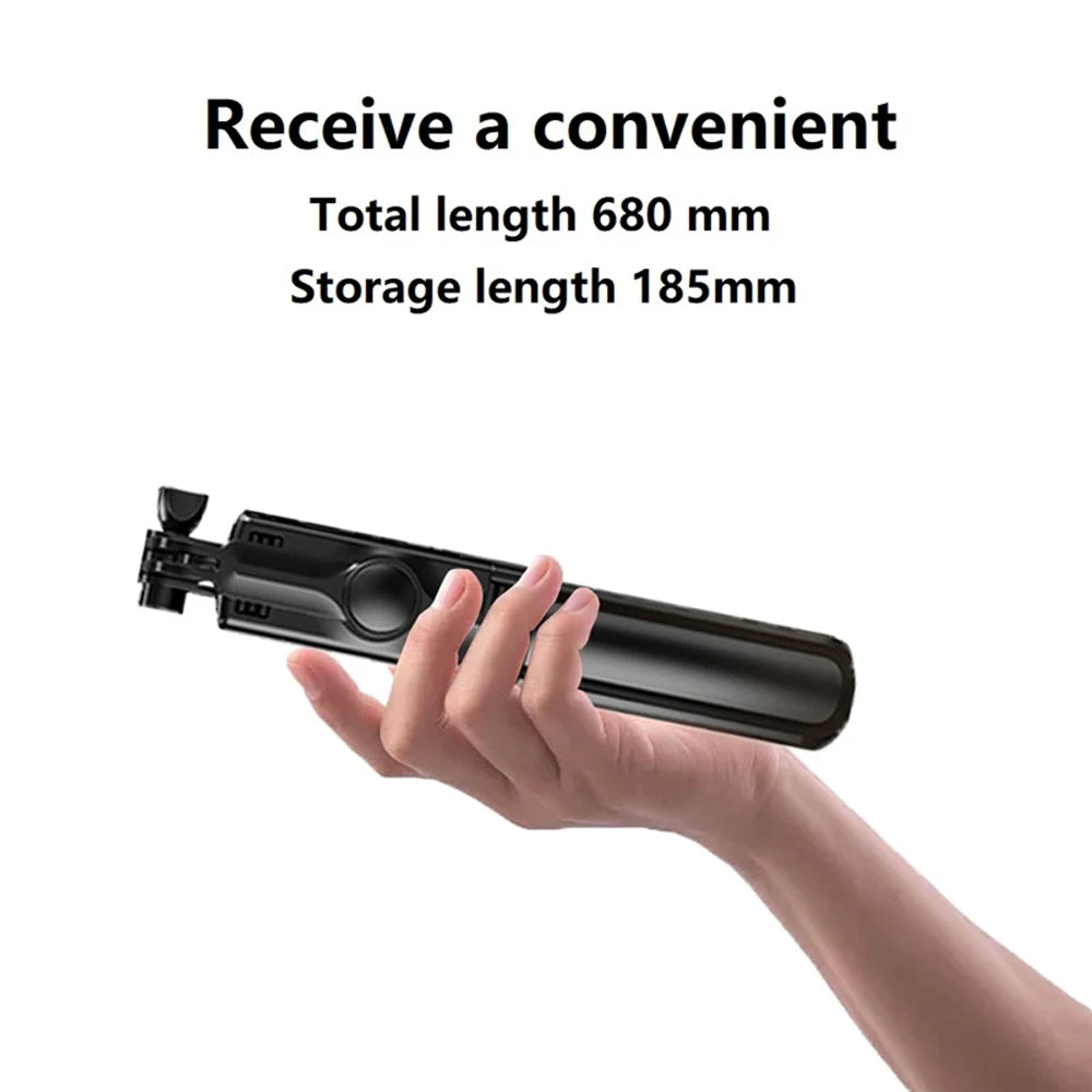 Trípode Selfie Stick Bluetooth con Luz LED y Control Remoto