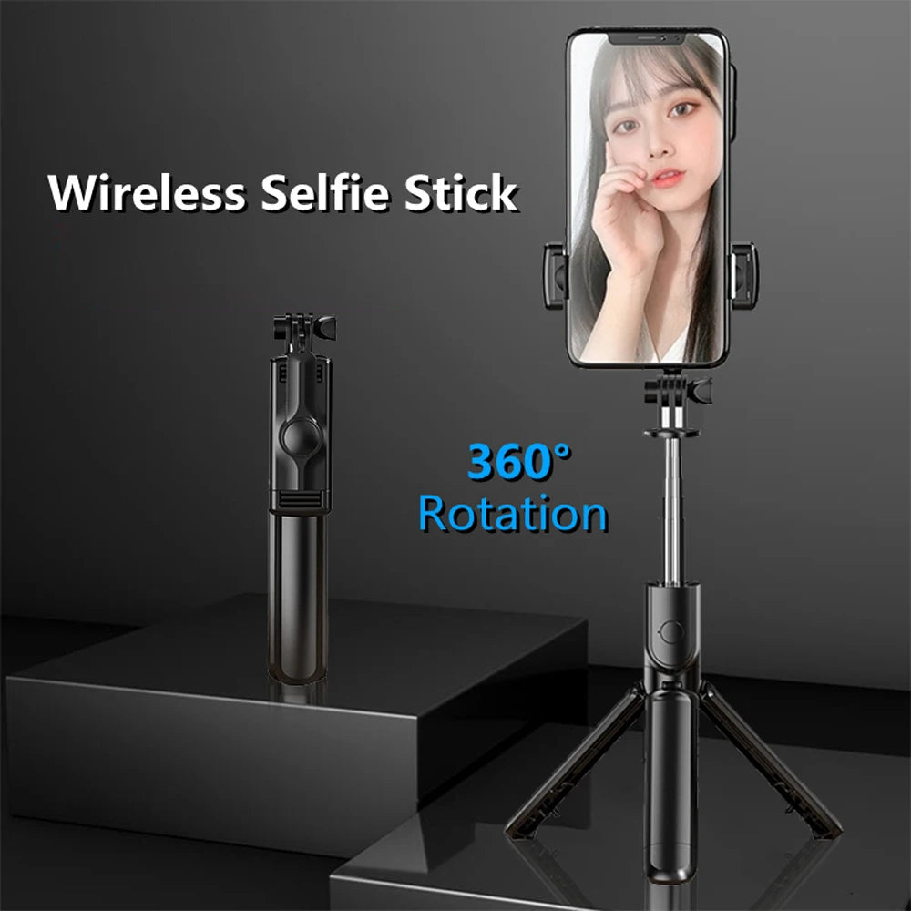Trípode Selfie Stick Bluetooth con Luz LED y Control Remoto